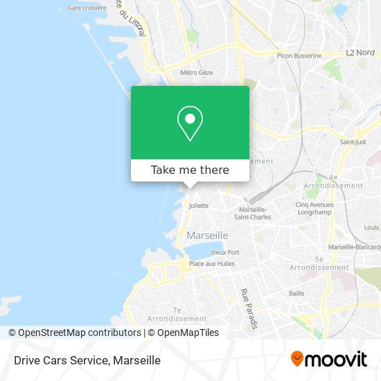 Mapa Drive Cars Service