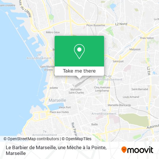 Le Barbier de Marseille, une Mèche à la Pointe map