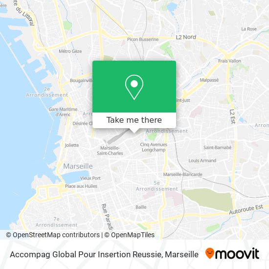 Accompag Global Pour Insertion Reussie map