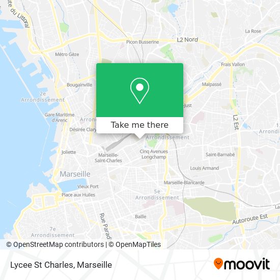 Lycee St Charles map