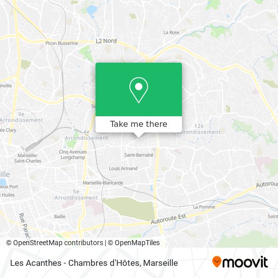 Les Acanthes - Chambres d'Hôtes map