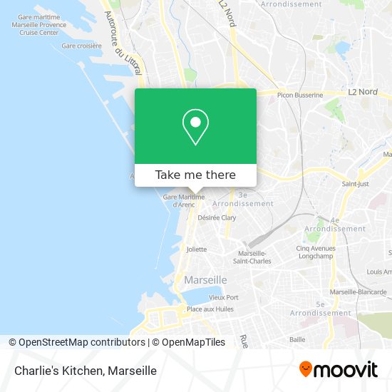 Charlie's Kitchen map