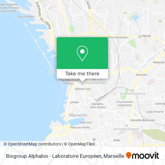 Biogroup Alphabio - Laboratoire Européen map