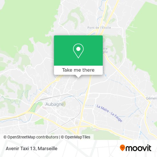 Avenir Taxi 13 map