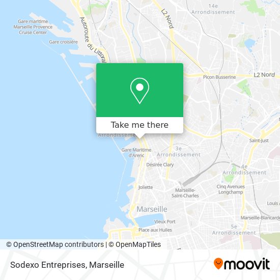 Sodexo Entreprises map