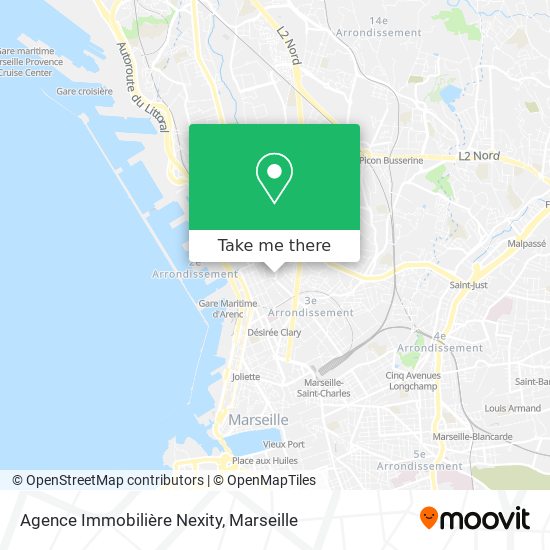 Agence Immobilière Nexity map