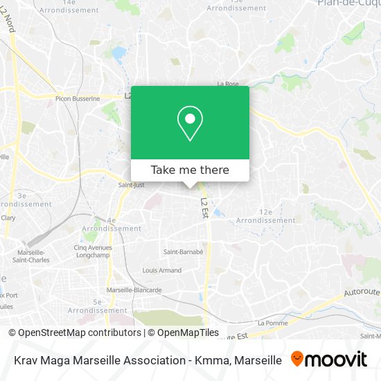 Krav Maga Marseille Association - Kmma map
