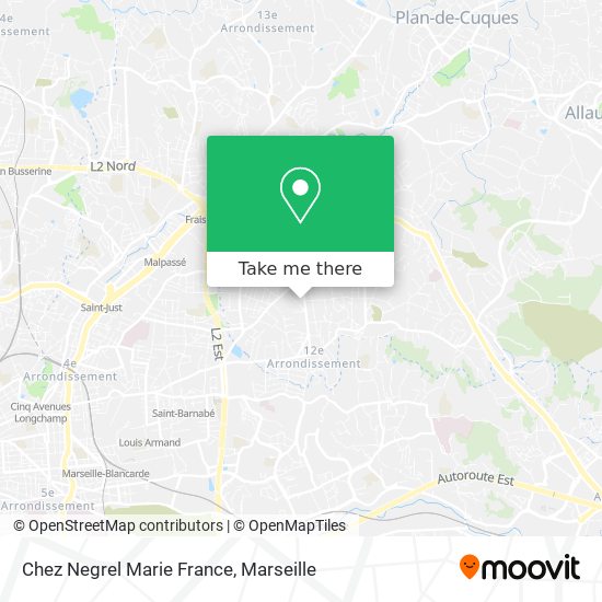 Chez Negrel Marie France map