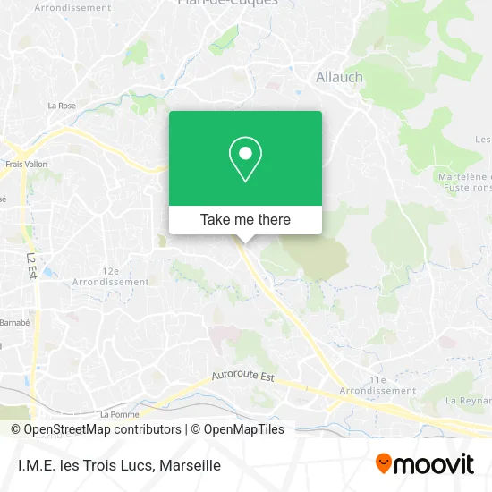 I.M.E. les Trois Lucs map
