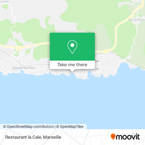 Restaurant la Cale map