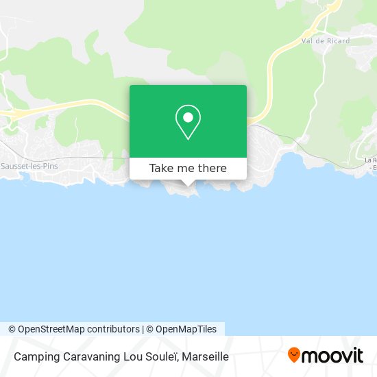 Camping Caravaning Lou Souleï map