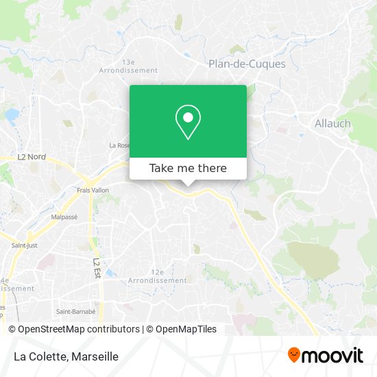 La Colette map