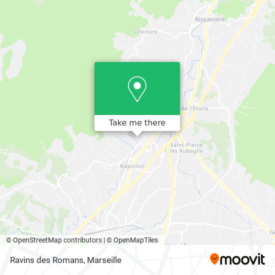 Ravins des Romans map