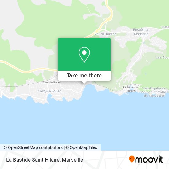 La Bastide Saint Hilaire map