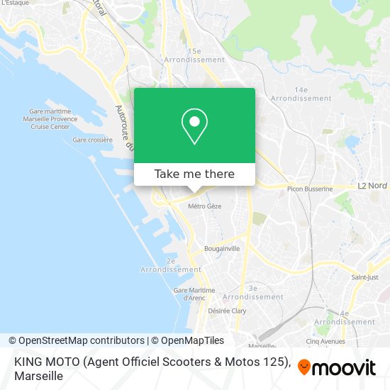 KING MOTO (Agent Officiel Scooters & Motos 125) map