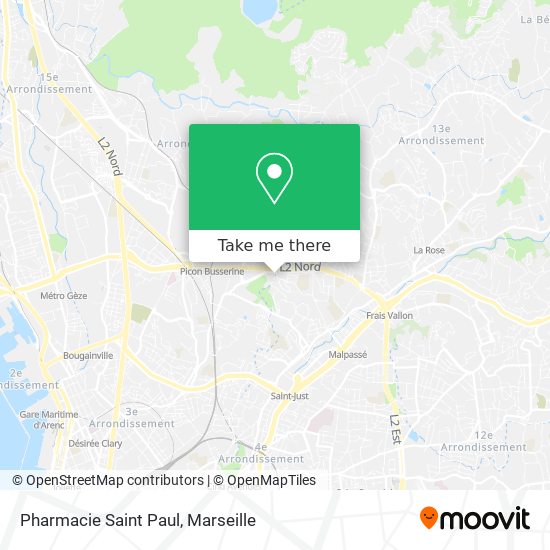 Pharmacie Saint Paul map