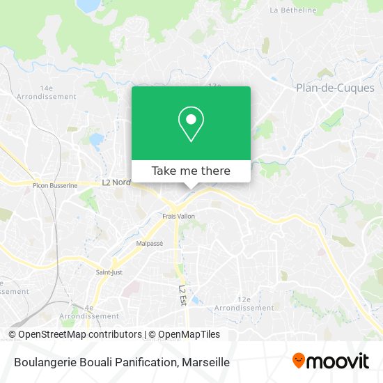 Boulangerie Bouali Panification map