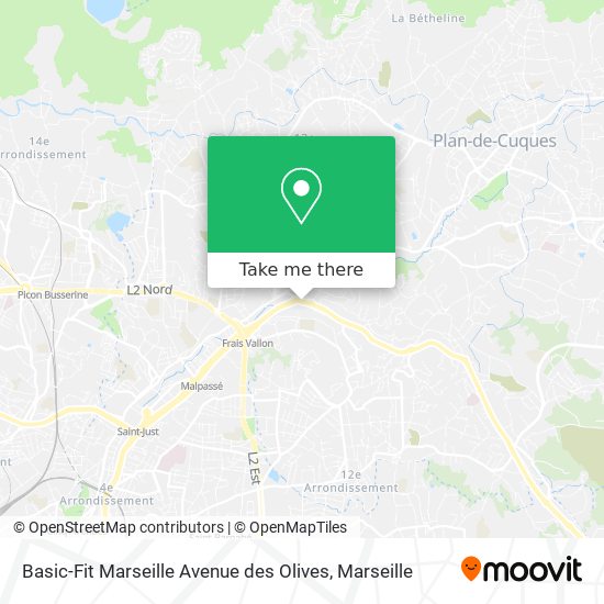 Basic-Fit Marseille Avenue des Olives map