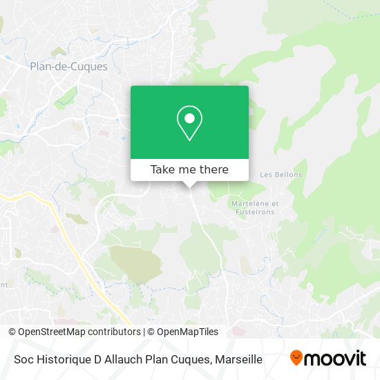 Soc Historique D Allauch Plan Cuques map