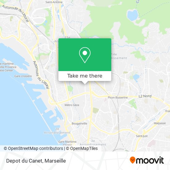Depot du Canet map