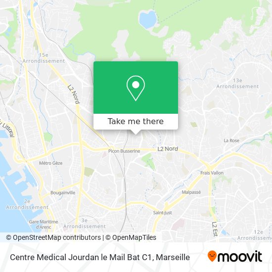 Centre Medical Jourdan le Mail Bat C1 map