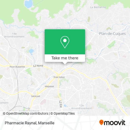 Pharmacie Raynal map