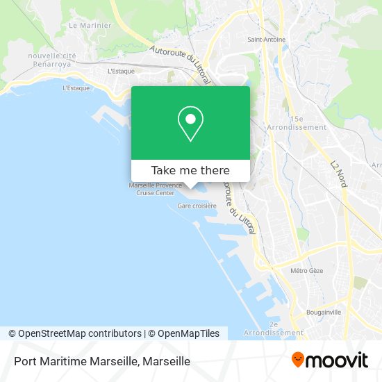 Port Maritime Marseille map