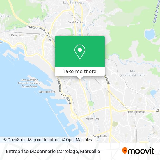 Entreprise Maconnerie Carrelage map