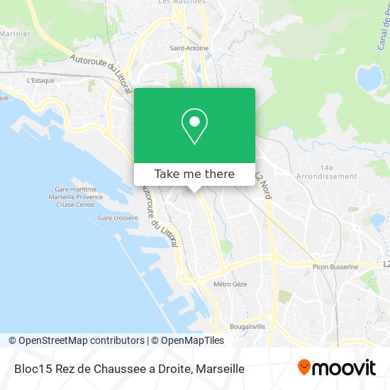 Mapa Bloc15 Rez de Chaussee a Droite