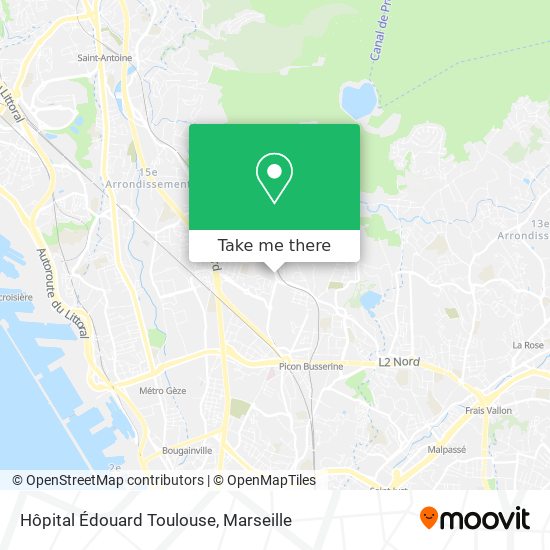 Hôpital Édouard Toulouse map