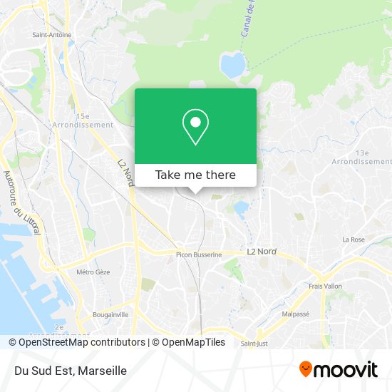 Du Sud Est map