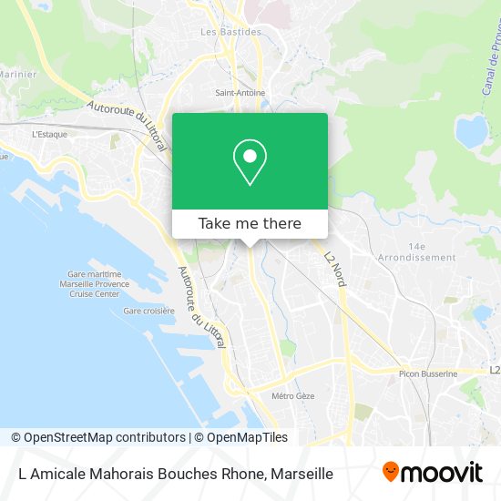 L Amicale Mahorais Bouches Rhone map