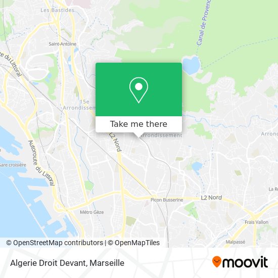 Algerie Droit Devant map