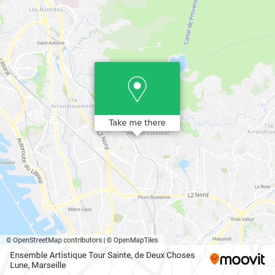 Ensemble Artistique Tour Sainte, de Deux Choses Lune map