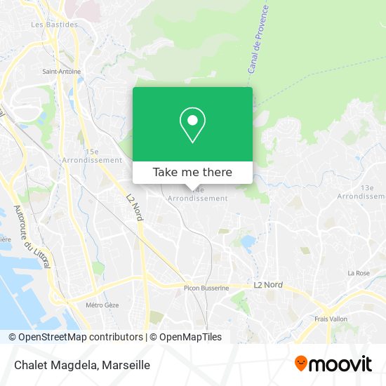 Chalet Magdela map