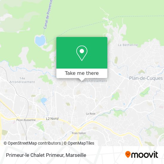 Primeur-le Chalet Primeur map