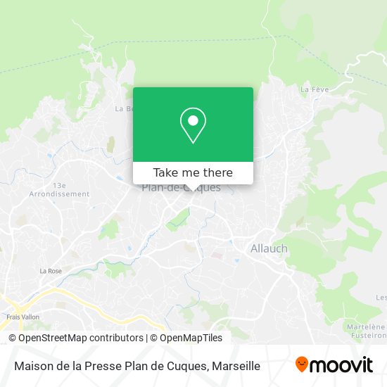 Maison de la Presse Plan de Cuques map