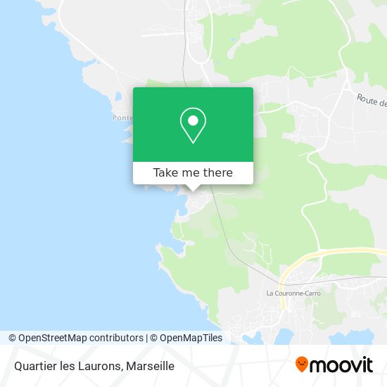Quartier les Laurons map