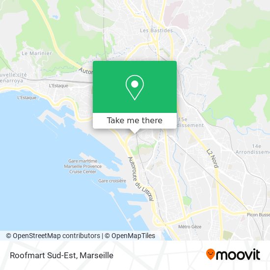 Roofmart Sud-Est map