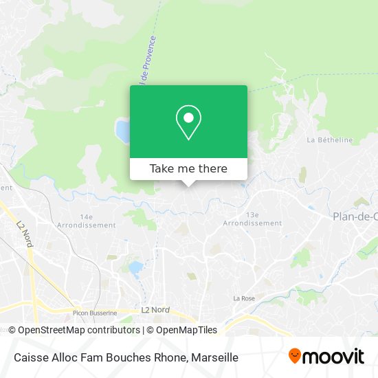 Caisse Alloc Fam Bouches Rhone map