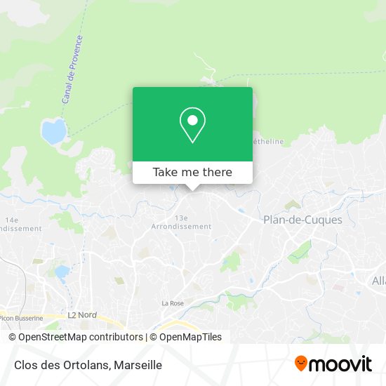 Clos des Ortolans map