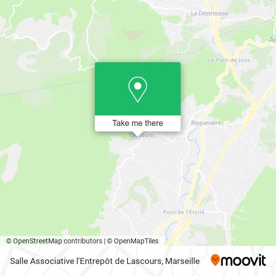 Salle Associative l'Entrepôt de Lascours map