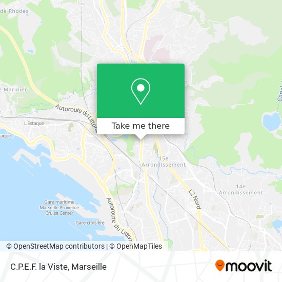 C.P.E.F. la Viste map