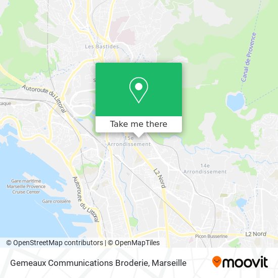 Mapa Gemeaux Communications Broderie