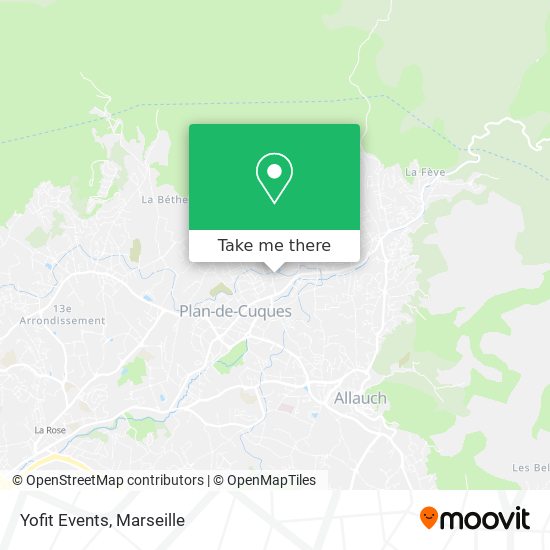 Yofit Events map
