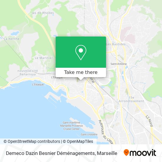 Demeco Dazin Besnier Déménagements map