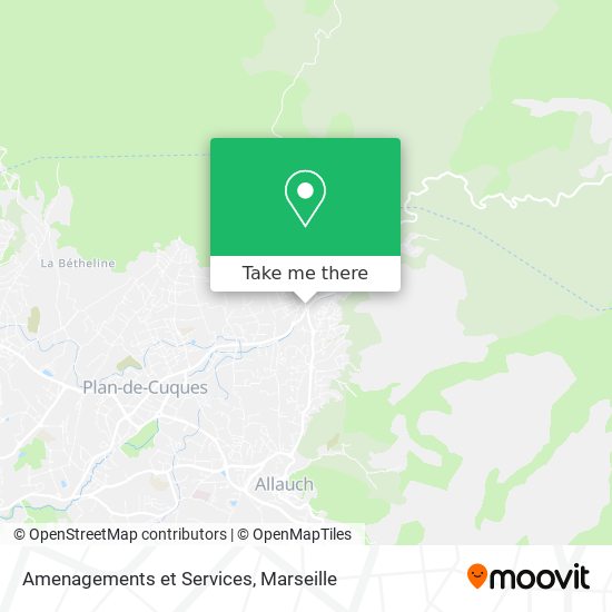 Amenagements et Services map