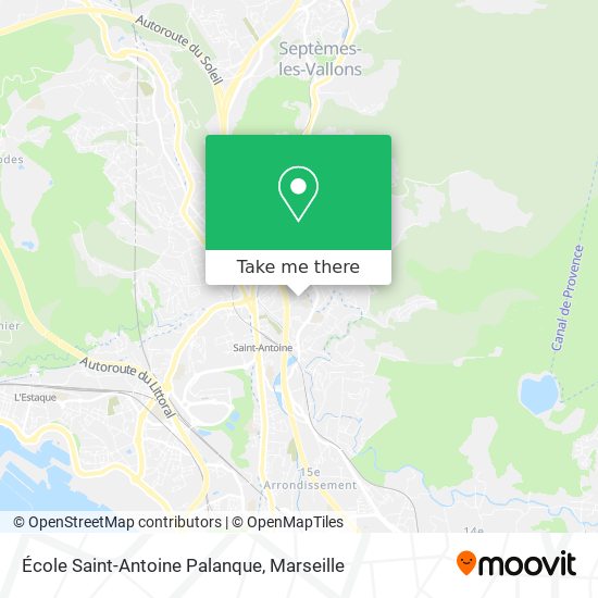 École Saint-Antoine Palanque map