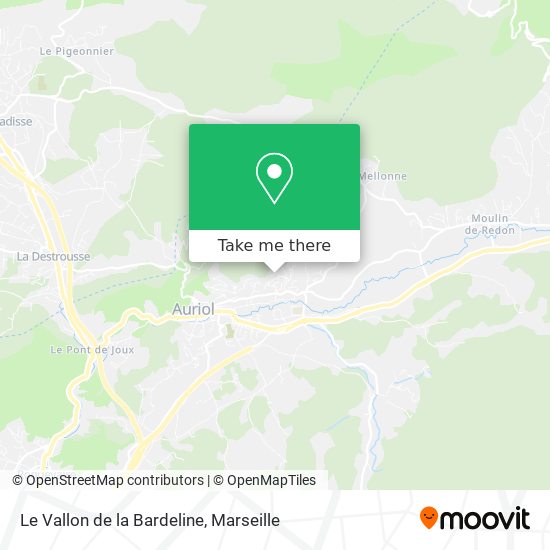 Le Vallon de la Bardeline map