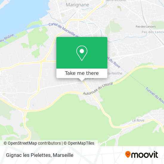 Gignac les Pielettes map